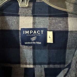 United By Blue Navy and Gray Checkered Shirt
